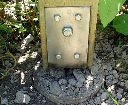 In Concrete Timber Connector installed